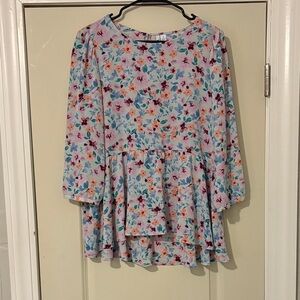 Elle Multicolor Floral Blouse